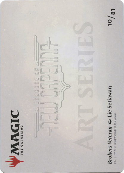Brokers Veteran // Brokers Veteran (ASNC-010) - New Capenna Art Series (Borderless) Foil