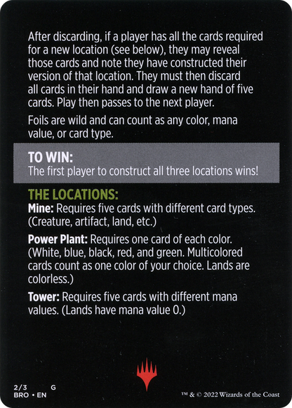 Urza's Blueprints (minigame) // Urza's Blueprints (cont'd) (MBRO-002) - The Brothers' War Minigames