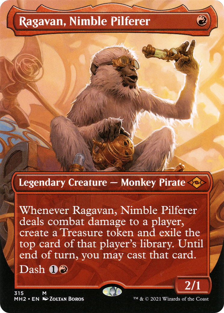 Ragavan, Nimble Pilferer (Borderless) (MH2-315) - Modern Horizons 2