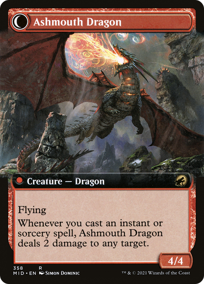 Smoldering Egg (Extended Art) (MID-358) - Innistrad: Midnight Hunt: (Extended Art, Double Faced Transform)