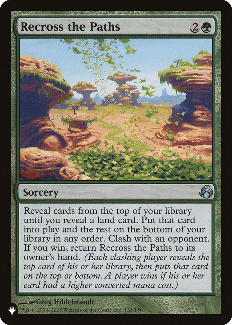 Recross the Paths (LIST-133/150) - The List