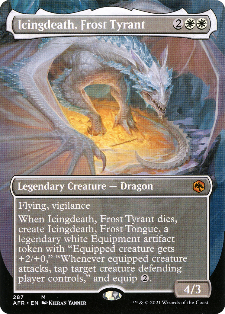 Icingdeath, Frost Tyrant (Borderless) (AFR-287) - Adventures in the Forgotten Realms