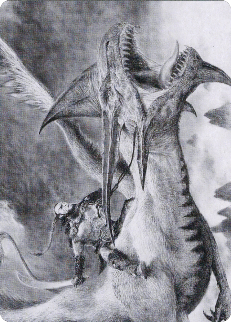 Zurgo and Ojutai // Zurgo and Ojutai (AMOM-066) - March of the Machine Art Series (Borderless) Foil