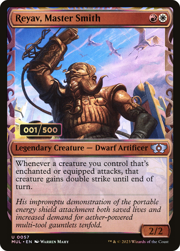 Reyav, Master Smith (Serial Numbered) (MUL-187Z) - Multiverse Legends: (Showcase) Foil