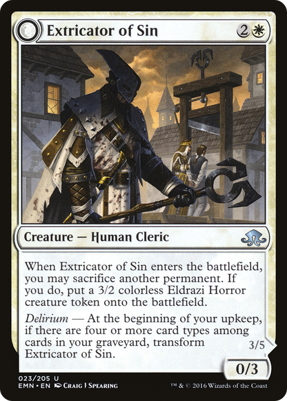 Extricator of Sin (EMN-023) - Eldritch Moon: (mooneldrazidfc)