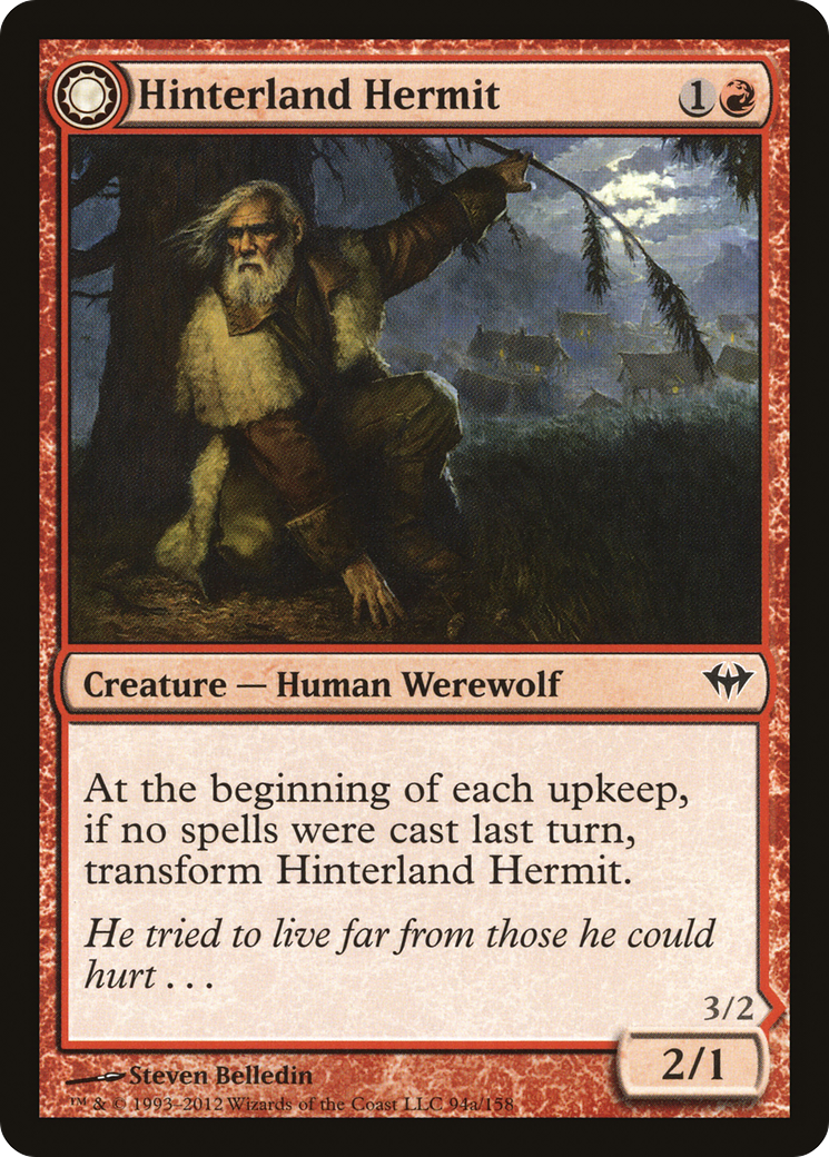 Hinterland Hermit (DKA-094) - Dark Ascension: (Double Faced Transform) Foil