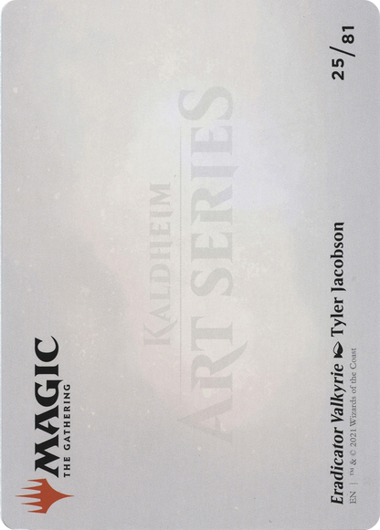 Eradicator Valkyrie // Eradicator Valkyrie (ASKHM-025) - Art Series: Kaldheim (Borderless) Foil
