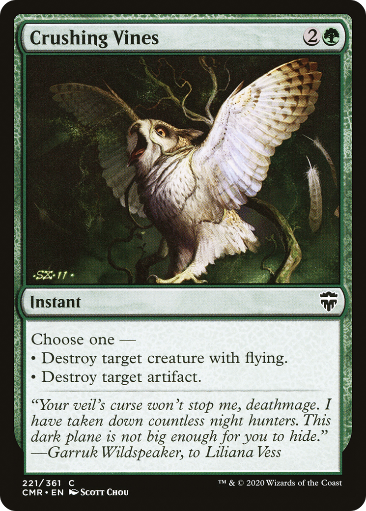 Crushing Vines (CMR-221) - Commander Legends Foil