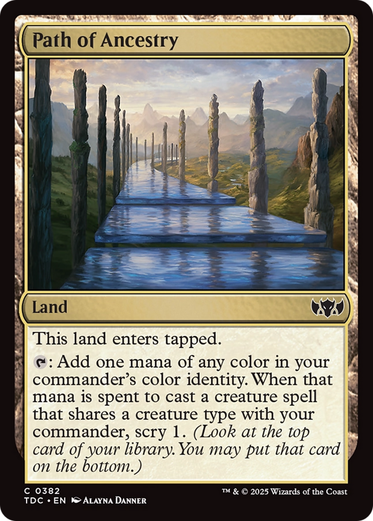 Path of Ancestry (TDC-382) - Commander: Tarkir: Dragonstorm