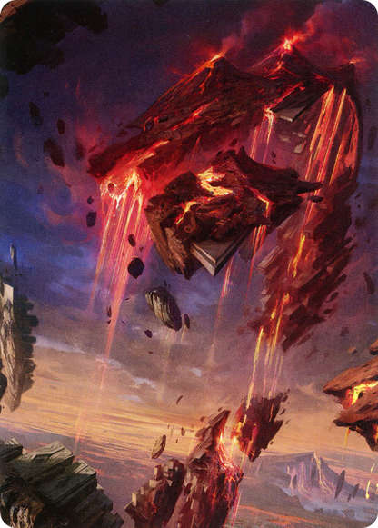 Mountain // Mountain (AZNR-017) - Zendikar Rising Art Series (Borderless) Foil