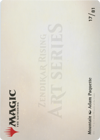 Mountain // Mountain (AZNR-017) - Zendikar Rising Art Series (Borderless)