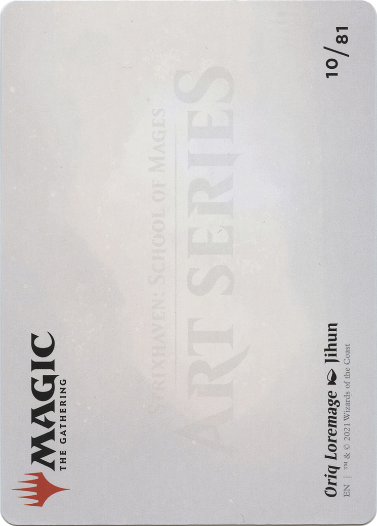 Oriq Loremage // Oriq Loremage (ASTX-010) - Strixhaven Art Series (Borderless)