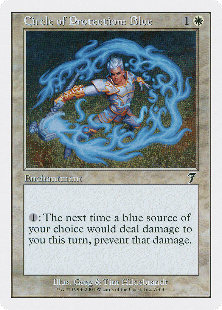 Circle of Protection: Blue (7ED-007) - 7th Edition