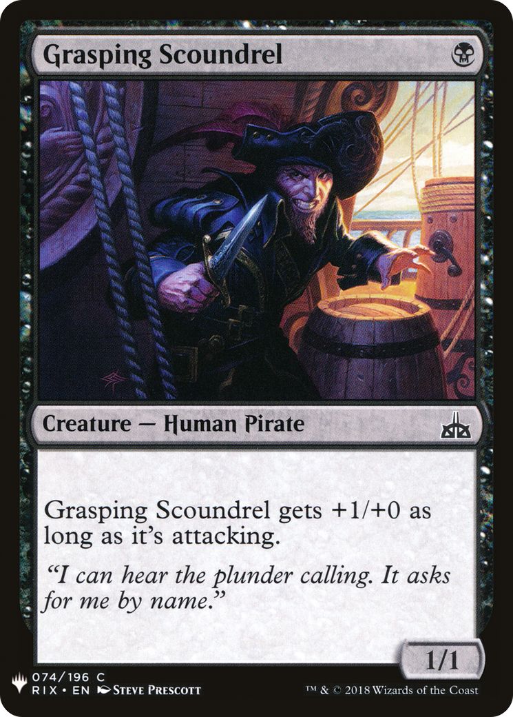 Grasping Scoundrel (LIST-074) - The List