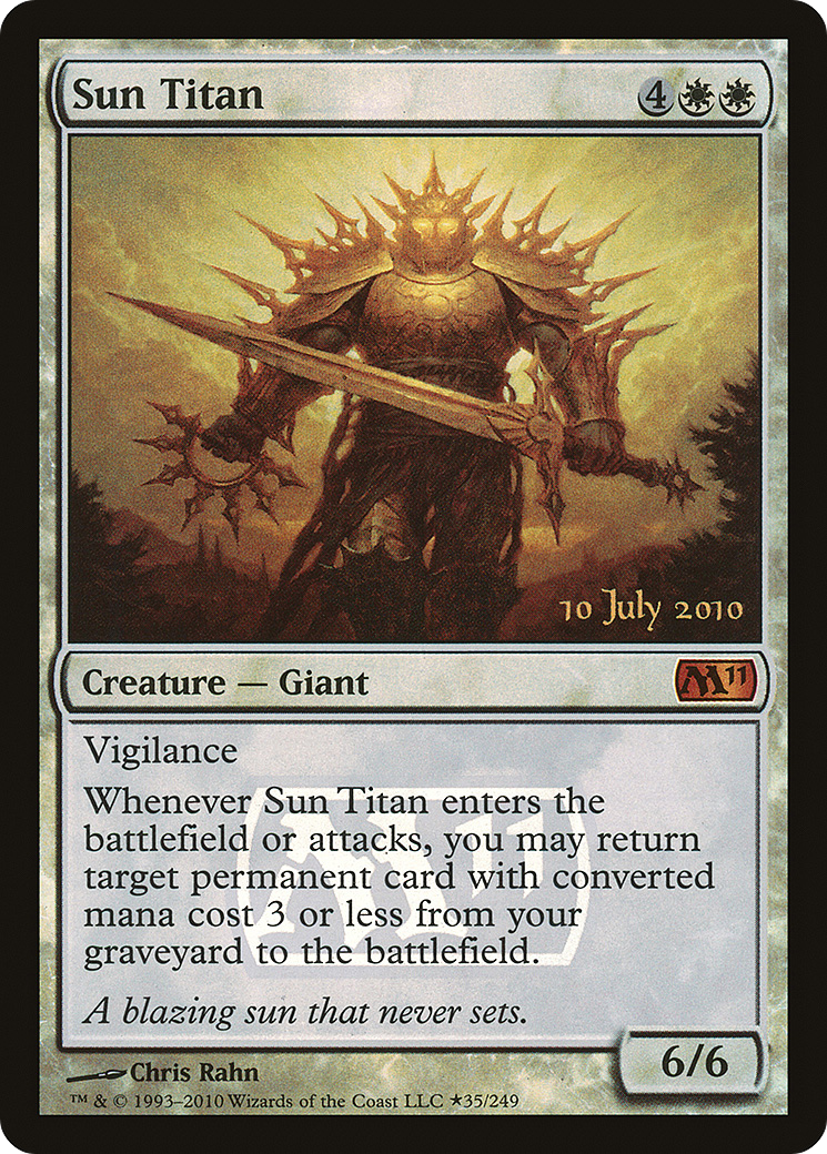 Sun Titan (PRE-035) - Magic 2011 Promos Foil