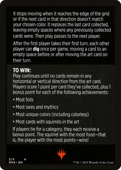 Foraging Squirrels // Foraging Squirrels (cont'd) (MMH2-002) - Modern Horizons 2 Minigames Foil
