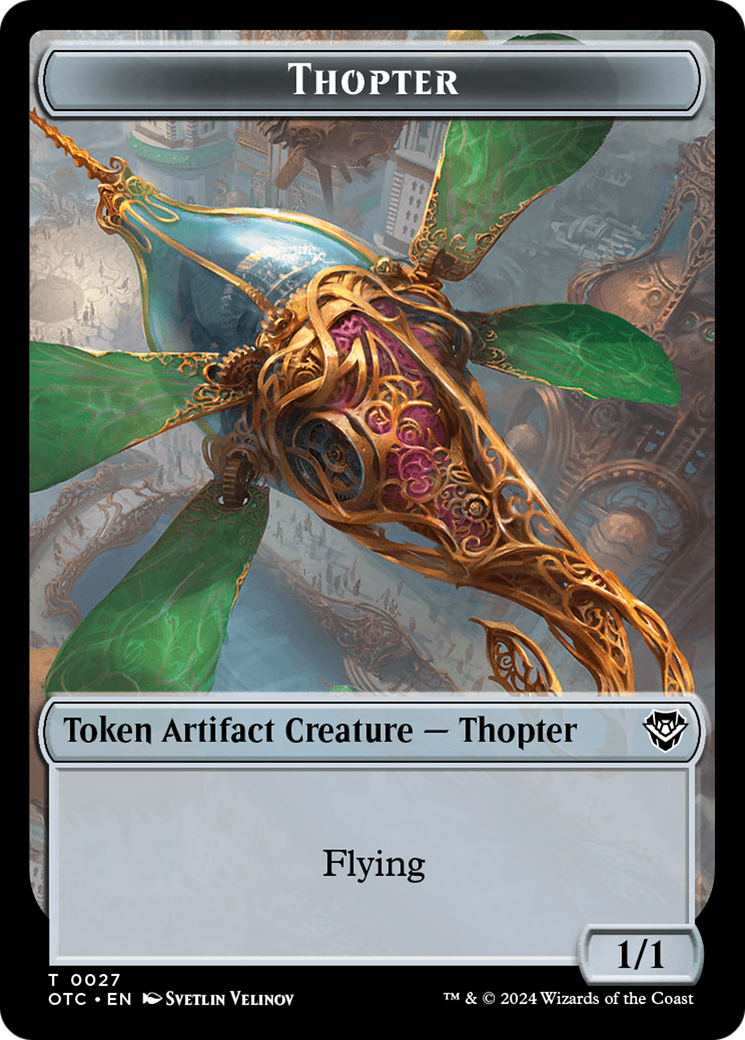 Thopter (TOTC-027) - Outlaws of Thunder Junction Commander Tokens