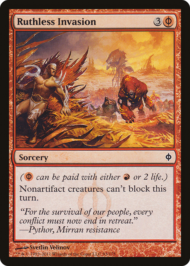 Ruthless Invasion (NPH-093) - New Phyrexia