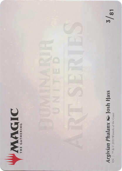 Argivian Phalanx // Argivian Phalanx (ADMU-003) - Dominaria United Art Series (Borderless)