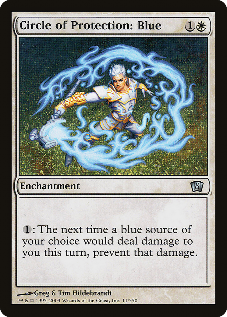 Circle of Protection: Blue (8ED-11★) - 8th Edition