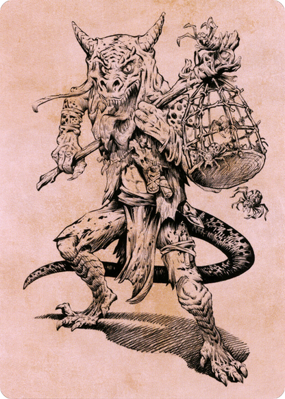 Taunting Kobold // Taunting Kobold (ACLB-057) - Battle for Baldur's Gate Art Series (Borderless) Foil