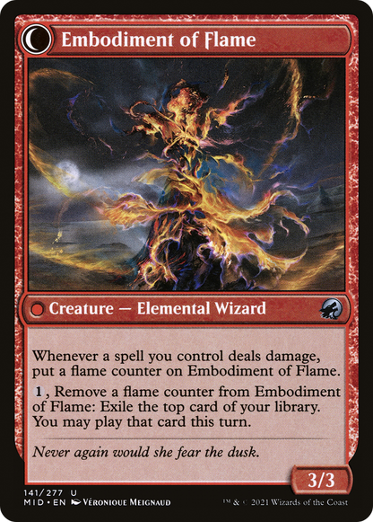 Flame Channeler (MID-141) - Innistrad: Midnight Hunt: (Double Faced Transform) Foil