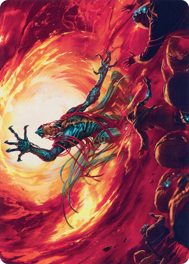 Gix, Yawgmoth Praetor // Gix, Yawgmoth Praetor (ABRO-016) - The Brothers' War Art Series (Borderless) Foil