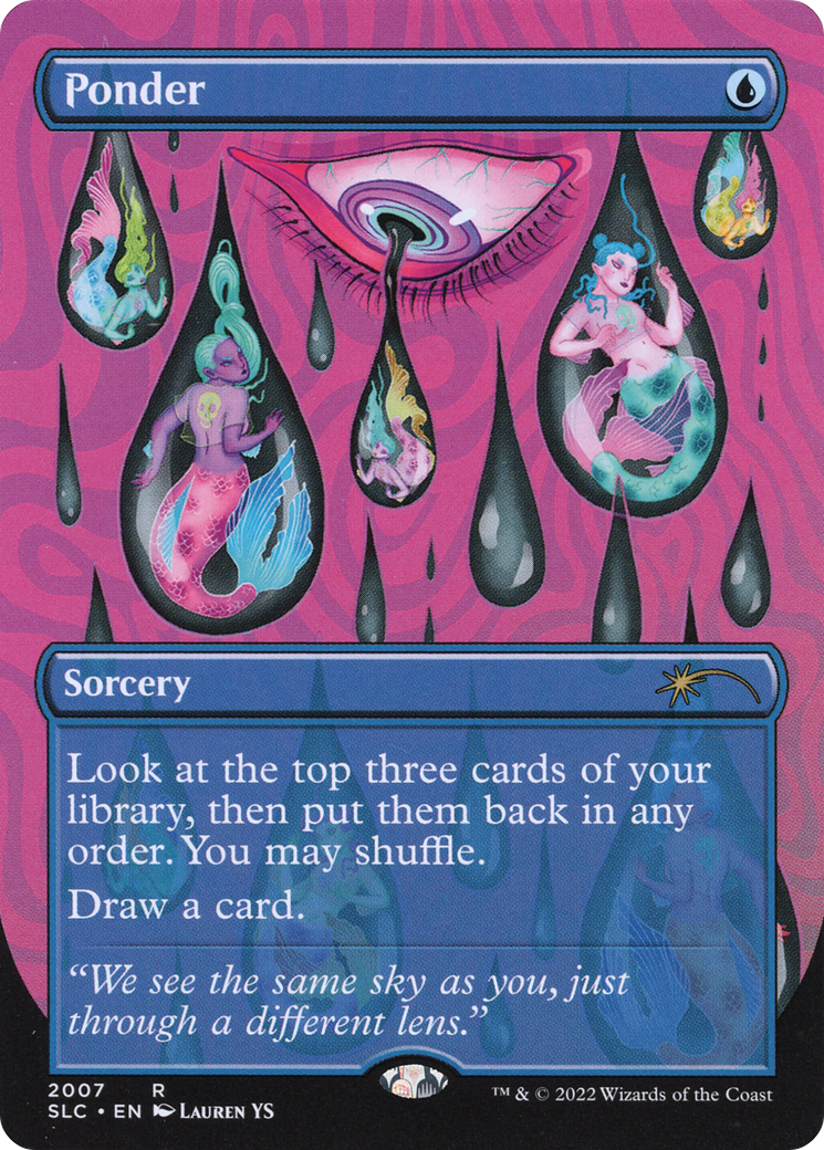 Ponder (SLC-2007) - Secret Lair Countdown Kit (Borderless) Foil