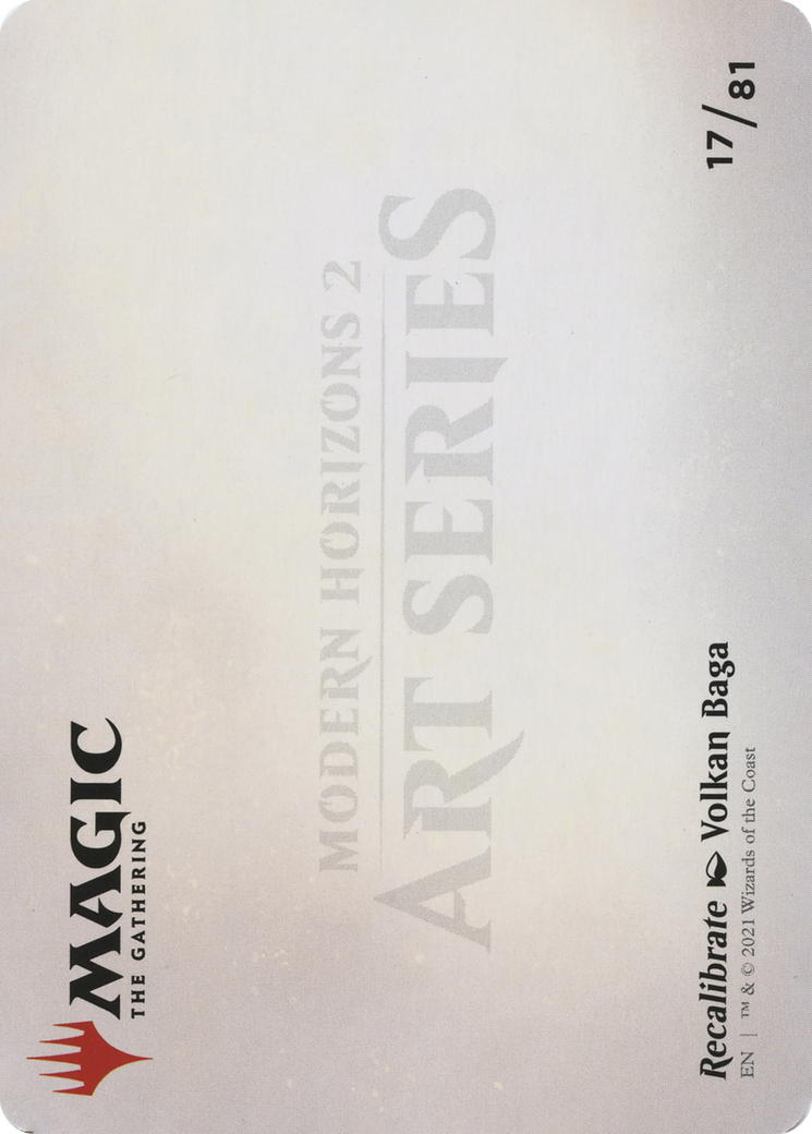 Recalibrate // Recalibrate (AMH2-017) - Modern Horizons 2 Art Series (Borderless) Foil