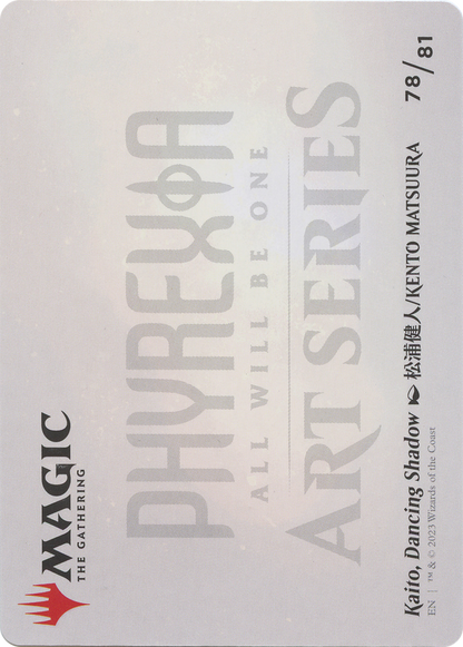 Kaito, Dancing Shadow // Kaito, Dancing Shadow (AONE-078) - Phyrexia: All Will Be One Art Series (Borderless) Foil