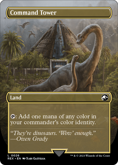 Command Tower (Borderless) (REX-026) - Jurassic World Collection Foil