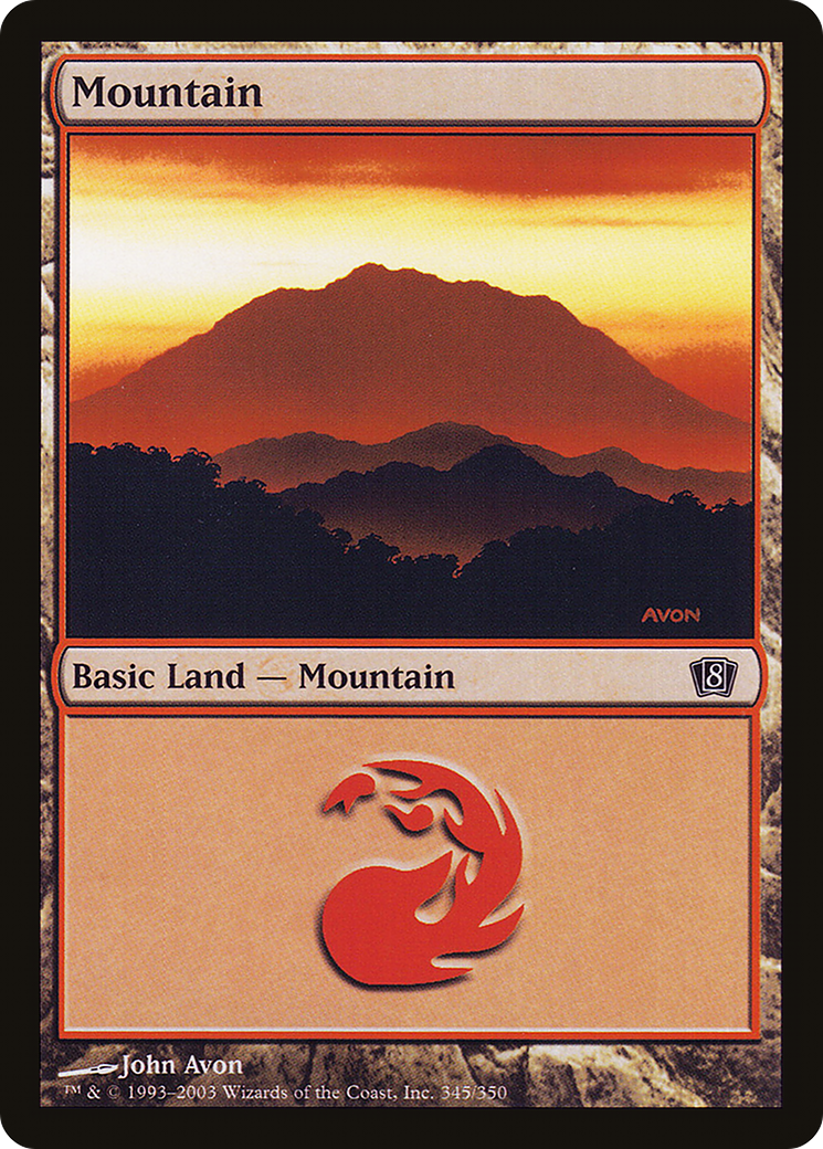 Mountain (8ED-345★) - 8th Edition