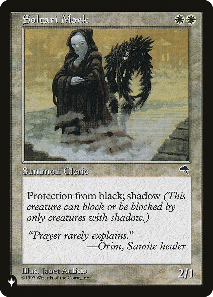 Soltari Monk (LIST-) - The List