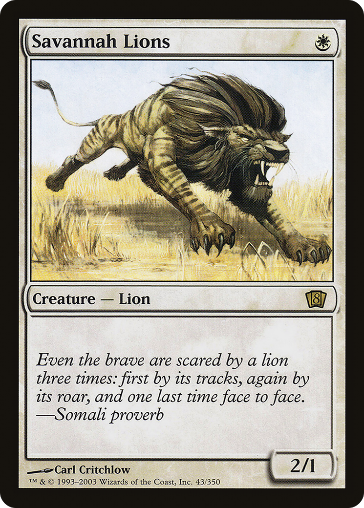 Savannah Lions (8ED-43★) - 8th Edition Foil