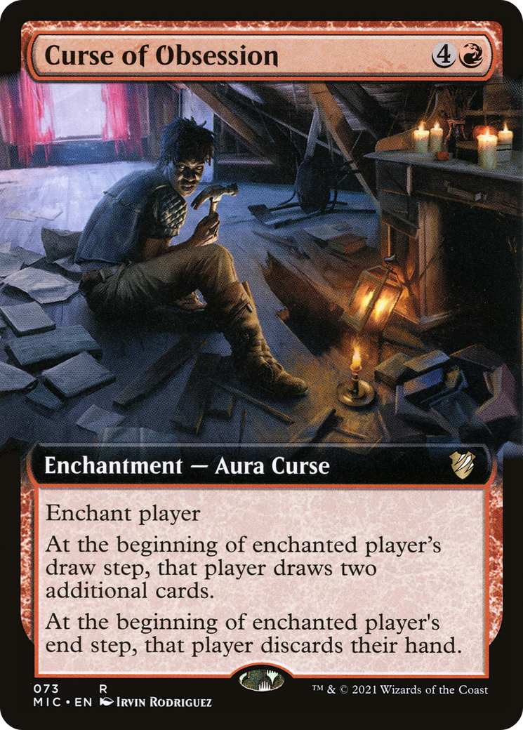 Curse of Obsession (Extended Art) (MIC-073) - Midnight Hunt Commander: (Extended Art)
