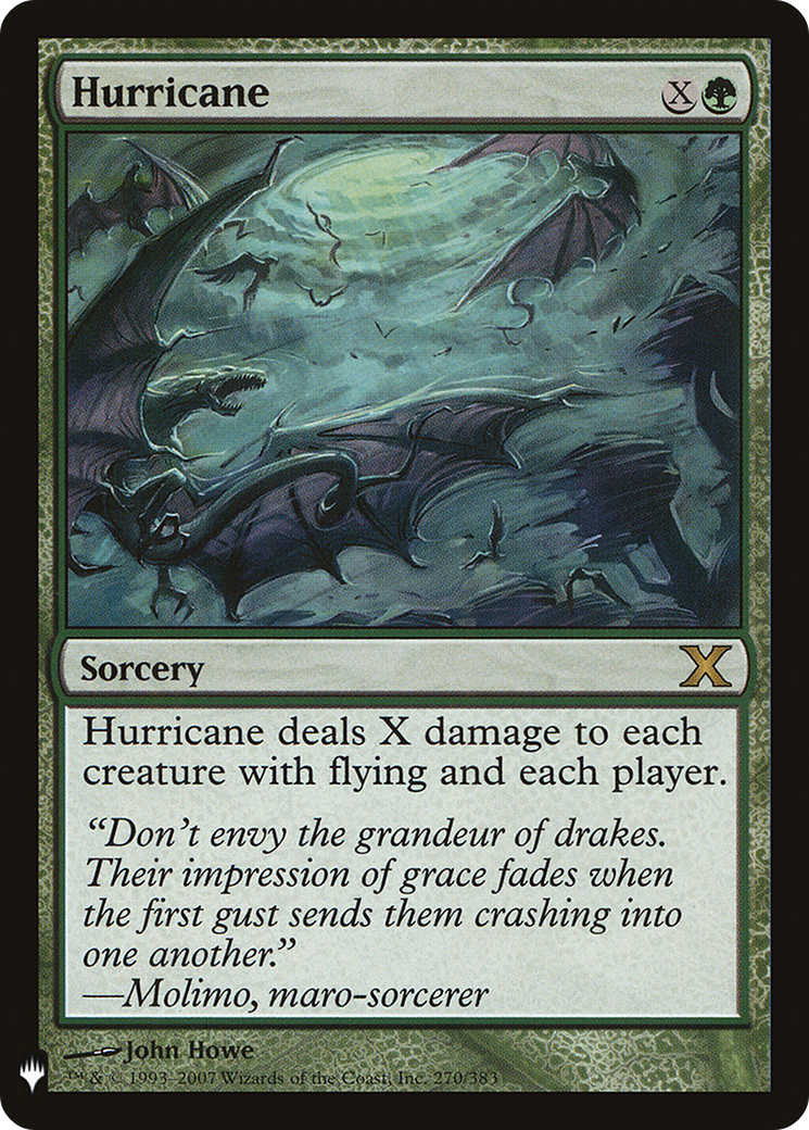 Hurricane (LIST-270/383) - The List