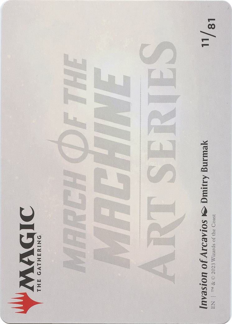 Invasion of Arcavios // Invasion of Arcavios (AMOM-011) - March of the Machine Art Series (Borderless) Foil