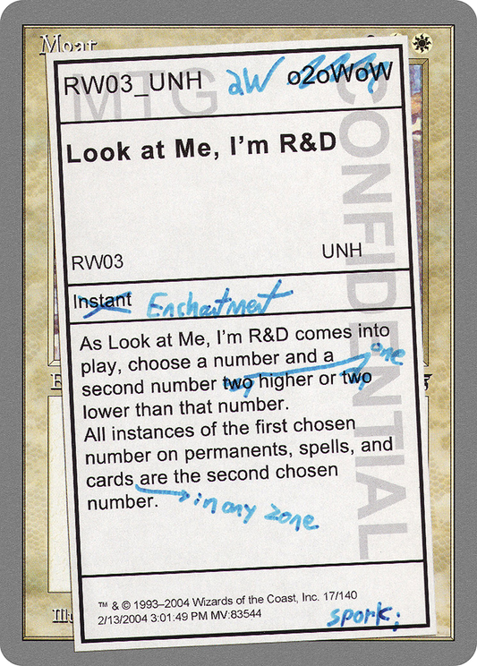 Look at Me, I'm R&D (UNH-017) - Unhinged