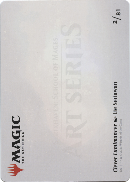 Clever Lumimancer // Clever Lumimancer (ASTX-002) - Strixhaven Art Series (Borderless) Foil