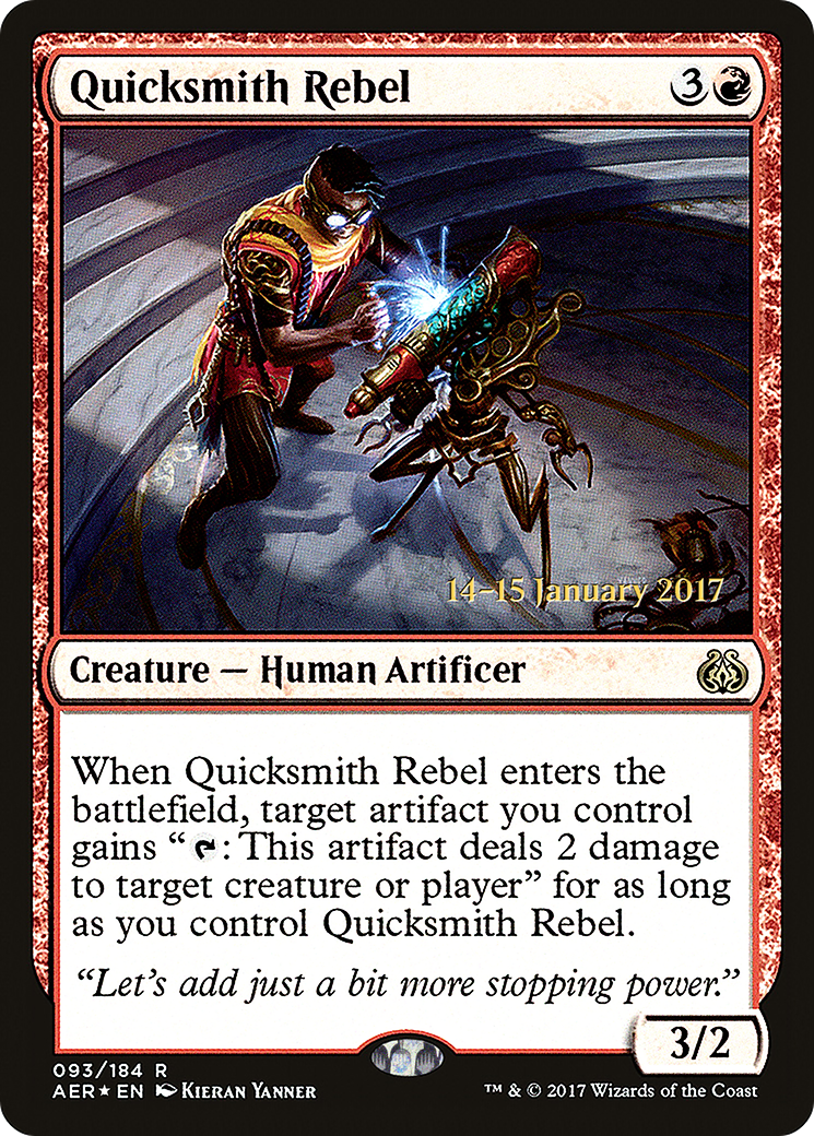 Quicksmith Rebel (PRE-093) - Aether Revolt Promos Foil