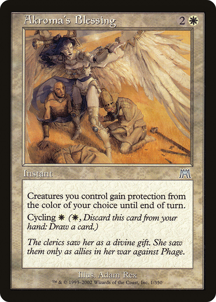 Akroma's Blessing (ONS-001) - Onslaught Foil