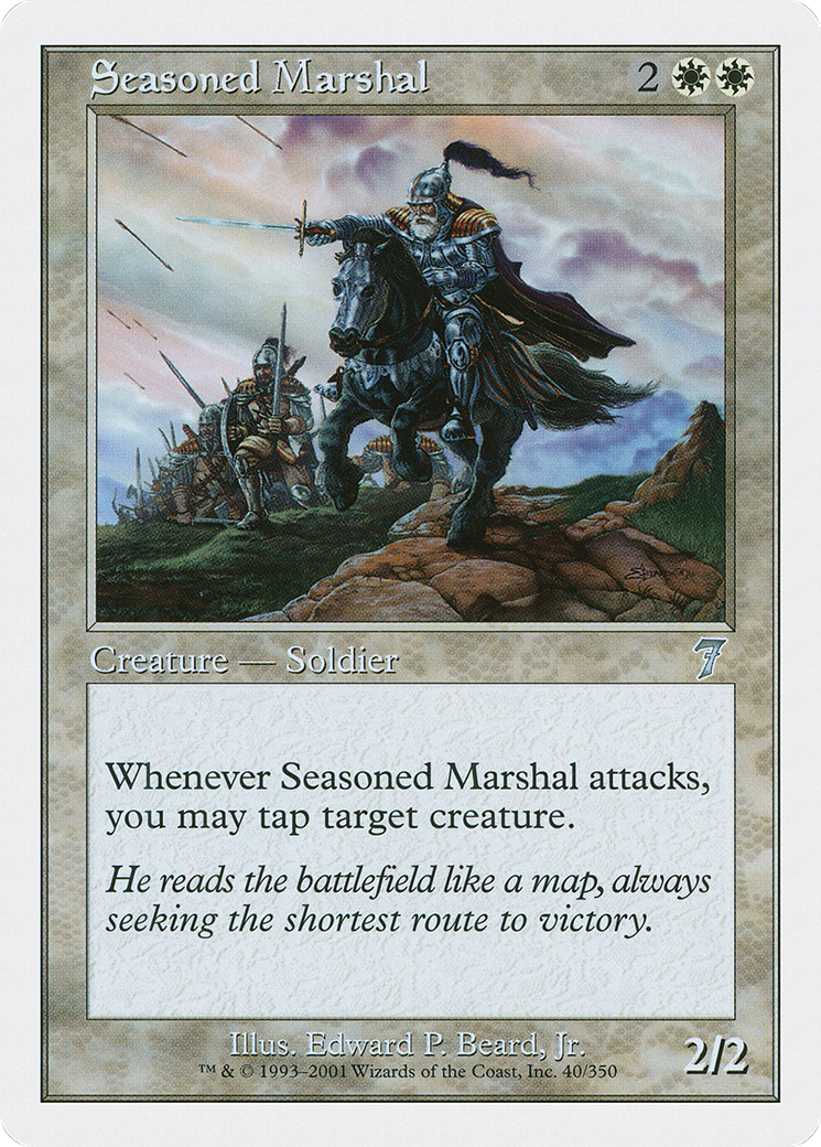 Seasoned Marshal (7ED-040) - 7th Edition Foil