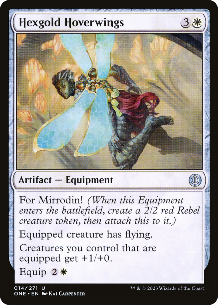 Hexgold Hoverwings (ONE-014) - Phyrexia: All Will Be One