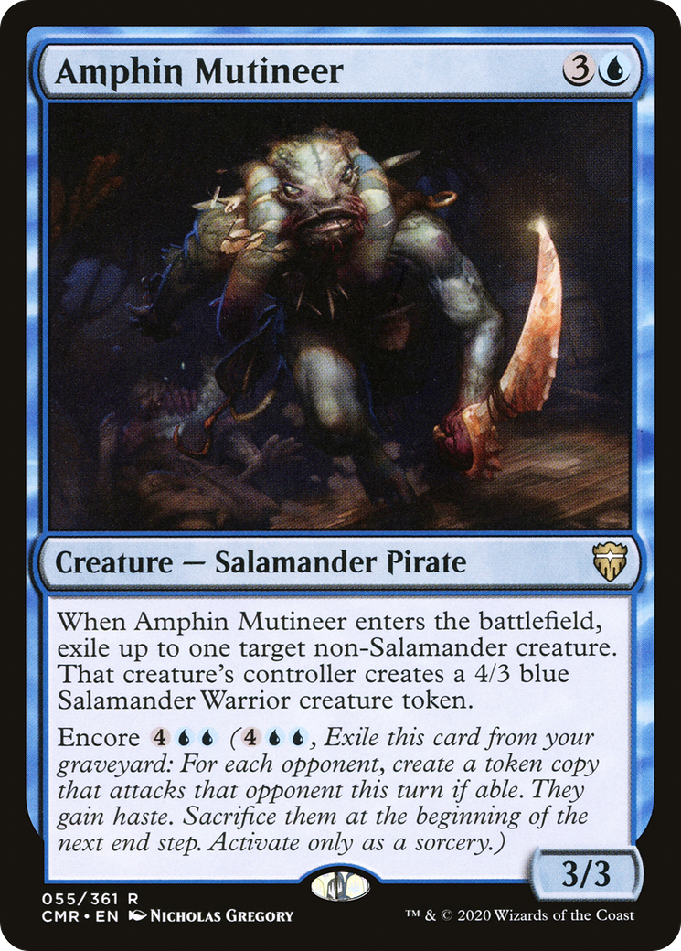 Amphin Mutineer (CMR-055) - Commander Legends