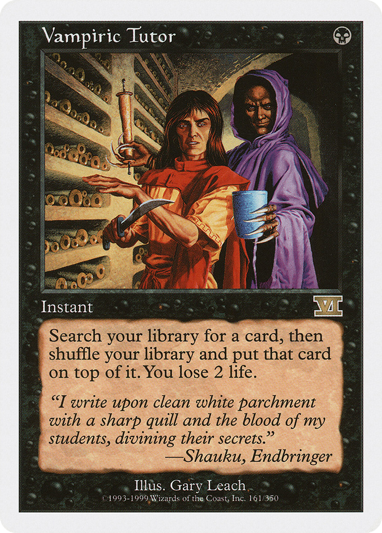 Vampiric Tutor (6ED-161) - Classic Sixth Edition