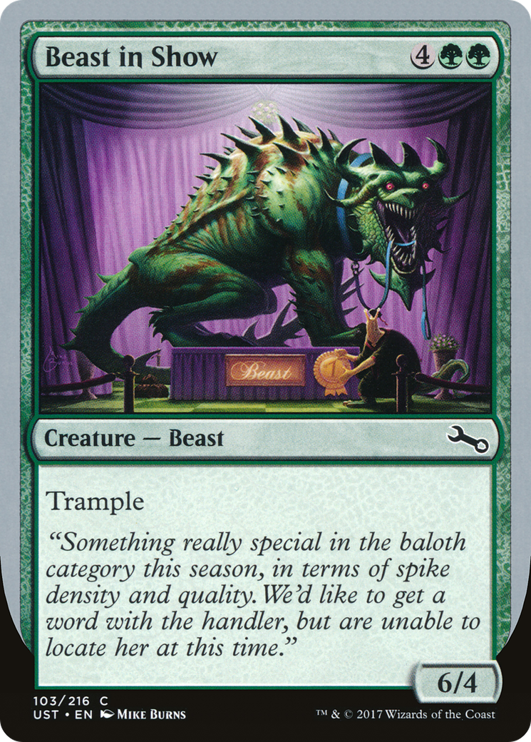 Beast in Show (C) (UST-103) - Unstable Foil