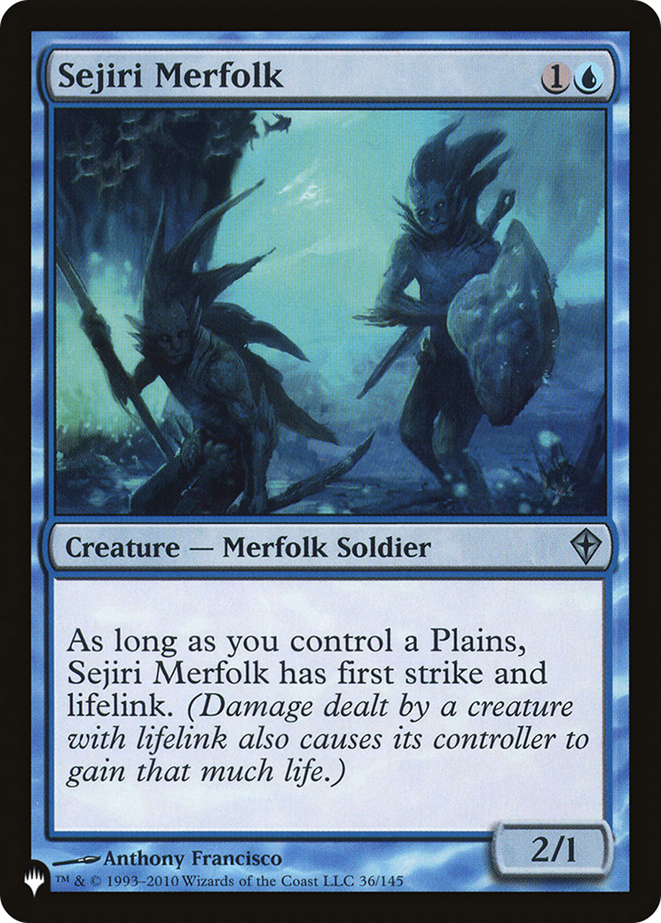 Sejiri Merfolk (LIST-WWK-36) - The List