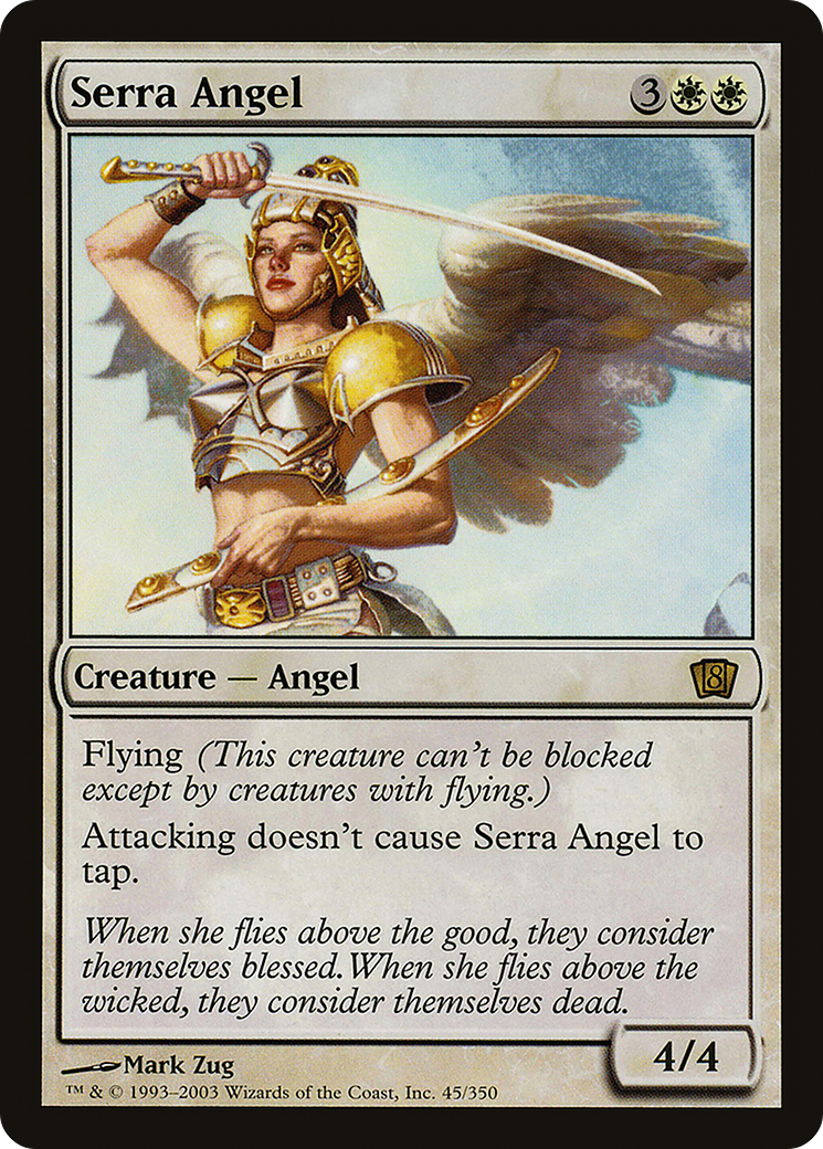 Serra Angel (8ED-45★) - 8th Edition