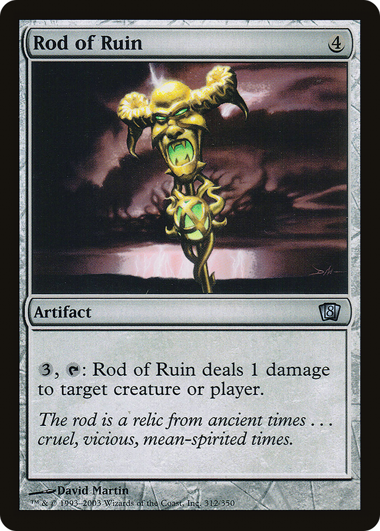 Rod of Ruin (8ED-312★) - 8th Edition