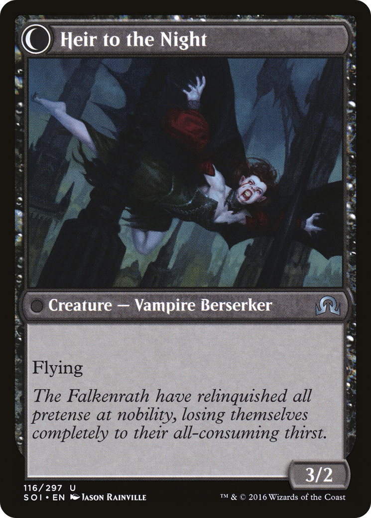 Heir of Falkenrath (SOI-116) - Shadows over Innistrad: (Double Faced Transform) Foil